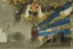 Allegorikus-kompozicio-papir-gouache-festmeny-27x42.5-cm