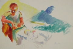 Anya-gyermekevel-papir-gouache-festmeny-28x38.5-cm