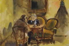 Beszelgetok-papir-gouache-festmeny-24x31.2-cm