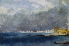 Chivitavecchia-1959-gouache-papir-223x31-cm