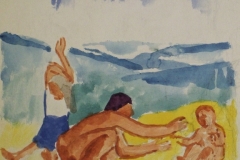 Csalad-papir-gouache-festmeny-25.5x36-cm