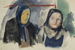 Falusi-asszonyok-papir-gouache-festmeny-21.1x34.2-cm