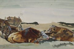 Fekvo-tehenek-papir-gouache-fetmeny-20.2x33.6-cm