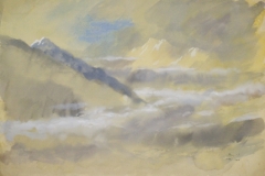 Felhok-Naxban-1947-gouache-papir-22x30-cm