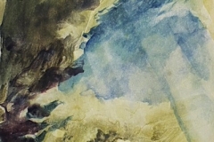 Felhotanulmany-papir-gouache-festmeny-33.7x20.8-cm