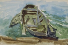 Halaszcsonak-e.n.-gouache-papir-21x34-cm