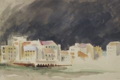 Hazak-sotet-ejjel-papir-gouache-festmeny21.3x34-cm