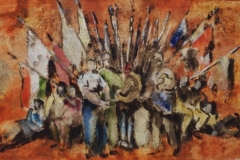 Honvedelem-papir-gouache-festmeny-21.1x34-cm