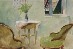 Interieur-ket-fotellel-papir-gouache-festmeny-21x34-cm