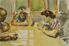 Kartyazok-papir-gouache-festmeny-24.3x33.8-cm