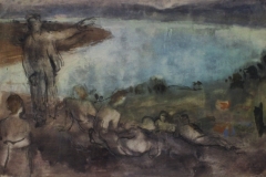 Kirandulok-papir-gouache-festmeny-20.2x33.4-cm