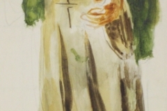 Krisztus-tanulmany-papir-gouache-festmeny-34.2x21-cm