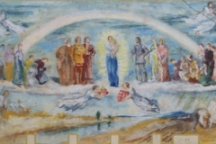 Maria-a-gyermekkel-e.n.-gouache-papir-42x100-cm