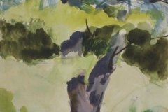 Oreg-fa-papir-gouache-festmeny-34x21-cm