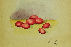 Piros-tojasok-papir-aquarell-festmeny-18.8x16.4-cm