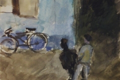 Sarkon-allo-ferfi-kerekparrale.n.-gouache-papir-31x24-cm