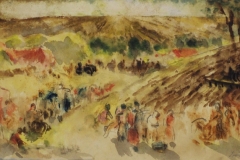 Szimbolikus-kompozicio-papir-gouache-festmeny-21x34-cm