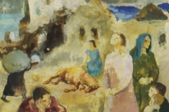 Szinvazlatok-Bombazas-utan-e.n.-gouache-papir-21x155-cm