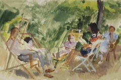 Tarsasag-kertben-e.n.-gouache-papir-21x343-cm