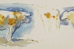 Tehenek-papir-gouache-festmeny-20.7x33.9-cm