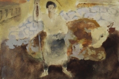 Tehenpasztor-papir-gouache-festmeny-21.4x29-cm