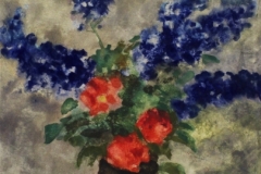 Viragok-barna-vazaban-papir-gouache-festmeny-34.5x20.7-cm