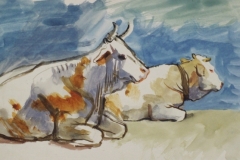 Vizparton-fekvo-tehenek-papir-gouache-festmeny-20.8x34-cm