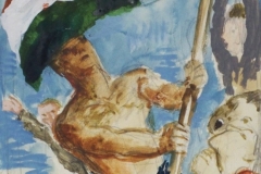 Zaszlotarto-papir-gouache-festmeny-34x20.7-cm