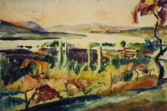 Zebegenyi-Dunakanyar-1923-aquarell-papir-36x502-cm