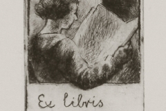 Ex-libris-Reismann-Klari-papir-rezkarc-8x5.5-cm