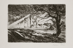 Felhok-kozott-kitoro-napsugar_-papir-rezkarc-14.6x22.1-cm