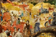 A-békés-munka-1945-után-tempera-rétegelt-lemez-50x40-cm