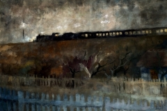 Esti-vonat-1960-tempera-vászon-70x100-cm