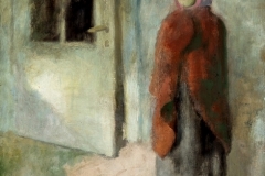 Fázó-leány-1936k.-tempera-furnér-81x64.8-cm