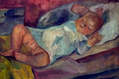 Fekvő-csecsemő-1926-olaj-vászon-57x71-cm