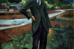 Férfi-tájban-Pászk-Jenő-portréja-é.n.-olaj-vászon-84x59-cm