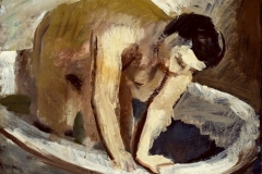 Fürdő-nő-é.n.-tempera-vászon-44.5x49.5-cm