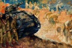 Színvázlat-freskóhoz-é.n.-tempera-rétegelt-lemez-43x79-cm