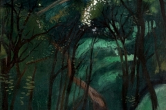 Táj-virágzó-fákkal-1930k-tempera-vászon-75x57-cm