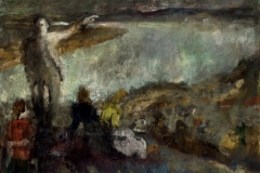 Társaság-kirándulók-é.n.-tempera-vászon-70.5x100.5-cm